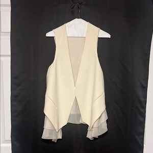 Brunello Cucinelli Cream Layered Vest